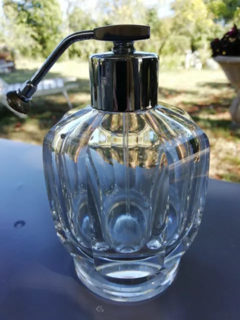 Vaporisateur flacon Parfum Cristal Baccarat modèle MALMAISON 14 CM
