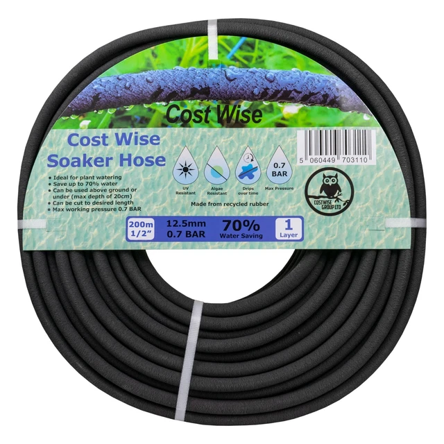 GARDEN WATERING IRRIGATION soaker hose/drip line/leaky /porous pipe £7.