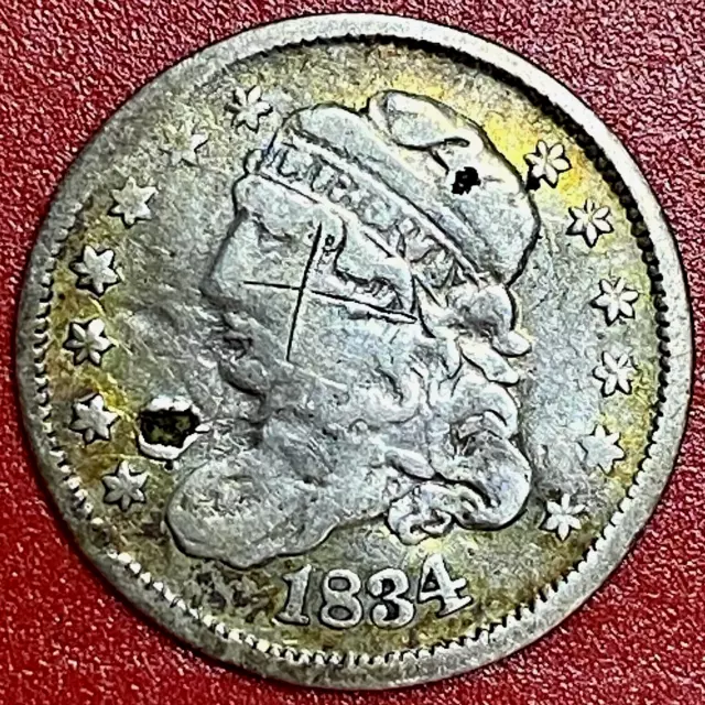 1834 Capped Bust Half Dime