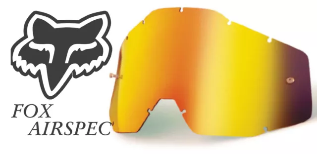 Goggle Shop Détachable Lentille Pour FOX AIRSPEC Lunettes Motocross - Feu