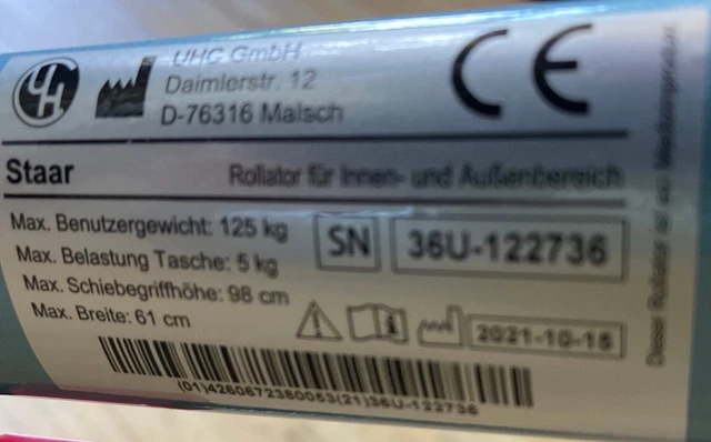 Aluminium Rollator faltbar neuwertig