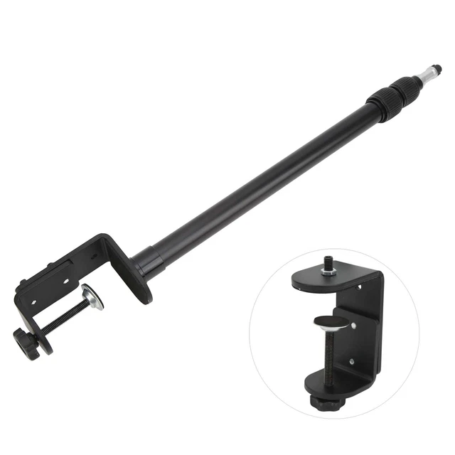 (3 sezioni) Supporto montaggio scrivania fotocamera regolabile 0,004 pollici -0,3 pollici attacco scrivania morsetto C