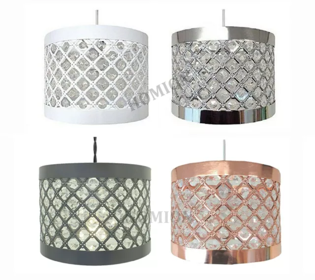 Easy Fit Moda Modern Sparkly Ceiling Pendant Light Shade Jewel Lamp Fitting