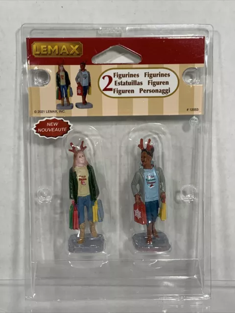 Lemax Christmas Village 2021 Christmas "Cardio" Set of 2 Shopping Women