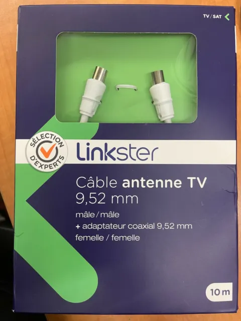 Câble antenne TV ESSENTIELB Male 9.52 mm / RJ45 male