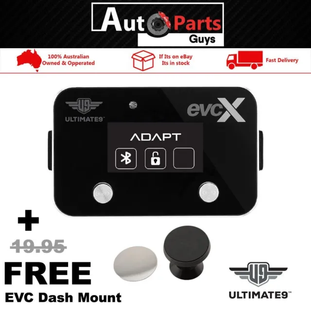 evcX Throttle Controller & Mount fits Jeep Grand Cherokee 2021 - On (Wl)