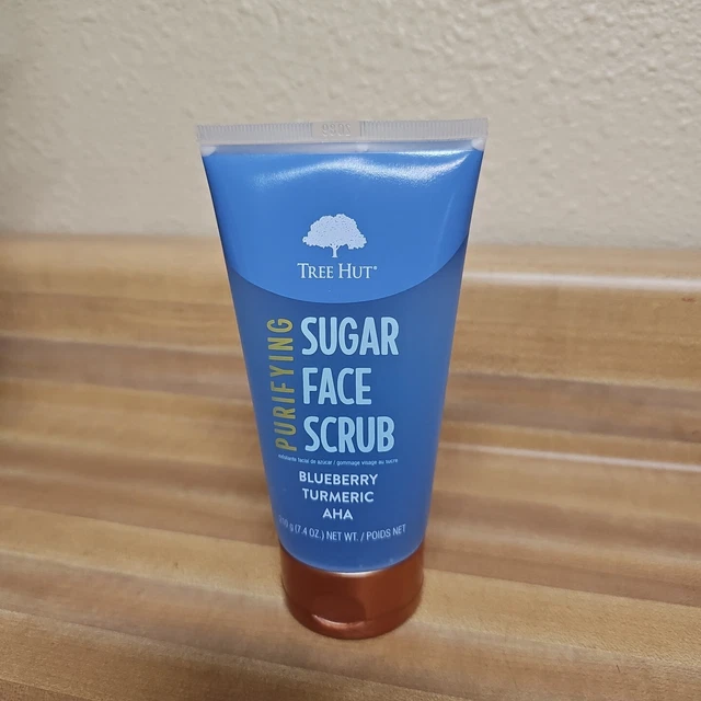 Tree Hut Blueberry Turmeric Purifying Sugar Face Scrub AHA Blue