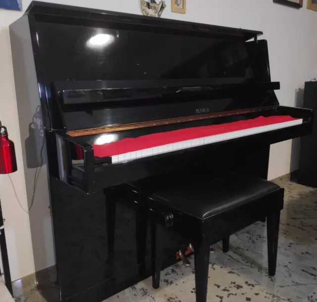 pianoforte verticale nero lucido Petrof P 116 - condizioni OTTIME 