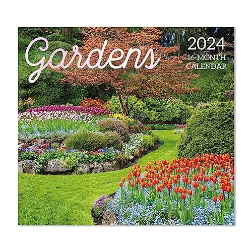 GARDENS 2024 FULL Size Wall Calendar for Planning, Scheduling, and