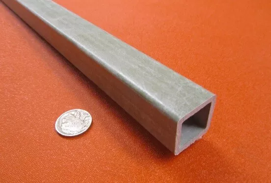 Fiberglass Square Tube Green  1.00" Square x 1/8" Wall x 60" Length