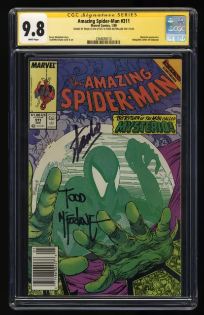 Amazing Spider-Man #311 CGC NM/M 9.8 SS Signed Stan Lee McFarlane! Marvel 1989