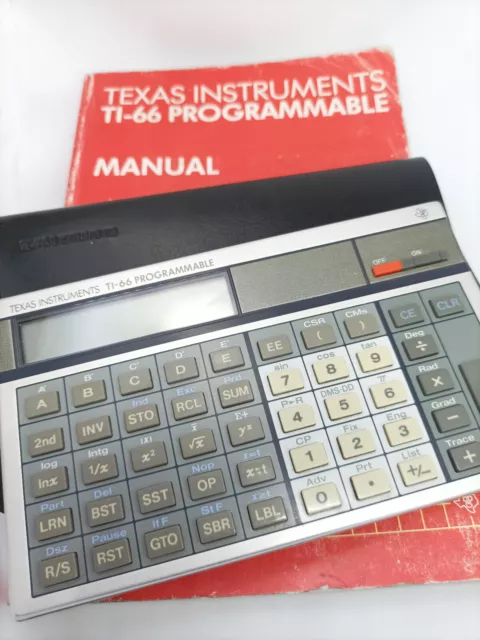 TEXAS INSTRUMENTS TI-66 Calcolatrice Programmabile Scientifica Vintage Da  Collezione EUR 58,55 - PicClick IT