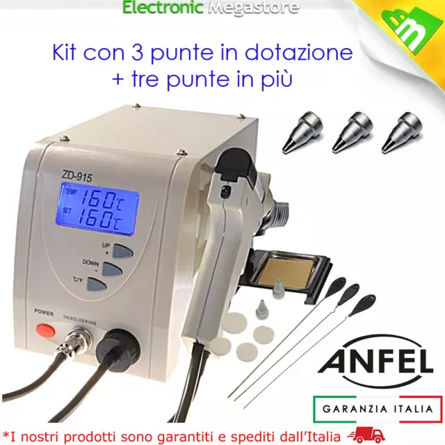 Dissaldatore Zd-915 Stazione Pistola Dissaldante Desoldering Station Rework Gun