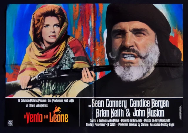 MANIFESTO IL VENTO E IL LEONE sean connery candice bergen brian keith ...