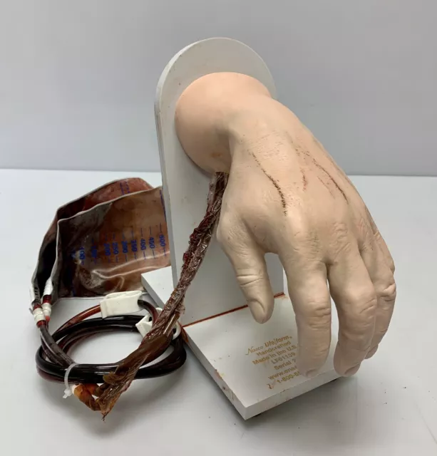 Nasco Life/Form LF01139 Advanced IV Manikin White Hand Medical Nursing Trainer
