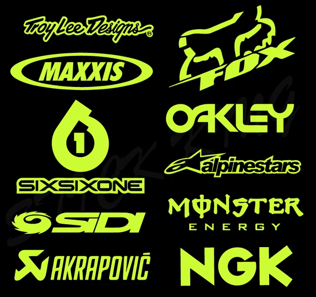 Autocollants Vinyle Energy Drink - Motocross, VTT, BMX, Racing - Déco Moto Et Casque
