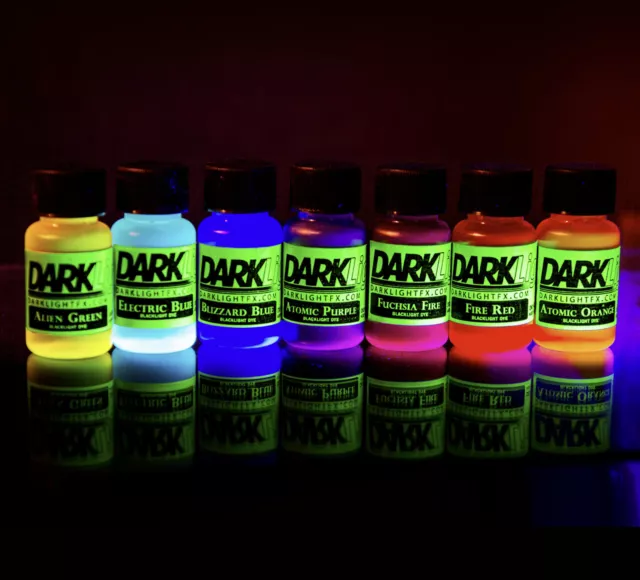 GLOWING Liquid: UV Neon Blacklight Reactive Dye / Paint / Ink / Special Effects!