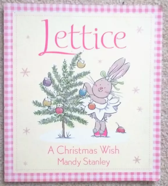 Lettice a Christmas Wish Illustrated Picture Book By Mandy Stanley with sparkle