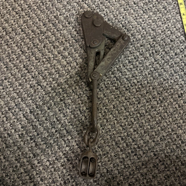 Vintage M. Klein & Sons Wire Cable puller  Chicago KLEIN TOOLS B17