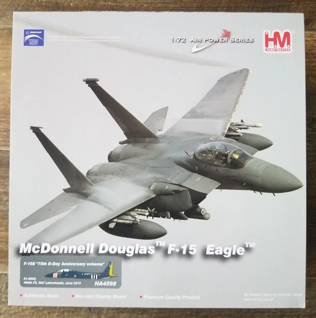 BRAND NEW HOBBY MASTER 1:72 scale F-15E 75th D-Day ANNIVERSARY SCHEME, HA4598