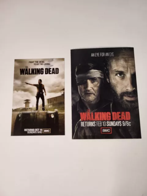 The Walking Dead  AMC Adverising Cards  Mint Condition