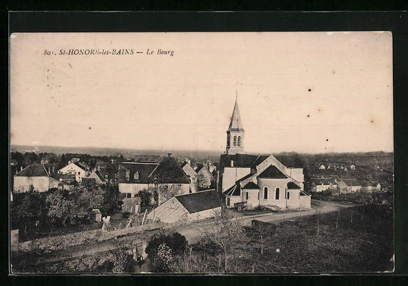 CPA St-Honore-les-Bains, le Bourg