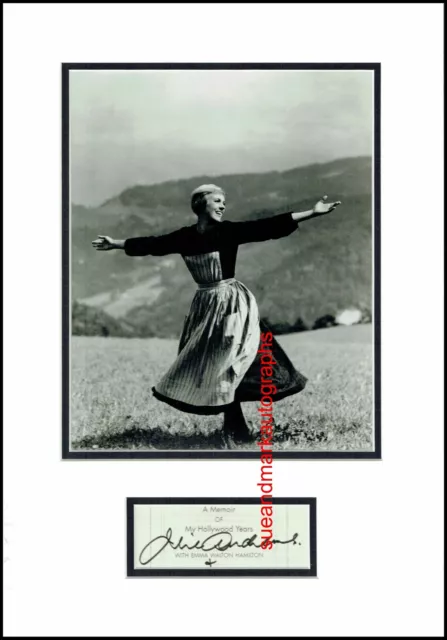 Julie Andrews Mary Poppins The Sound Of Music Autograph Signed UACC RD 96 Julie Andrews Mary Poppins The Sound Of Music Autograph Signed UACC RD 96