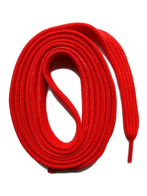 SNORS LACETS plats ROUGE 60-240cm, 2 Largeurs, Lacet de chaussures Ruban