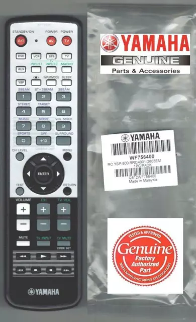 New Yamaha WF75640 Sound Bar Projector Remote Control for YSP-800 YSP-1000