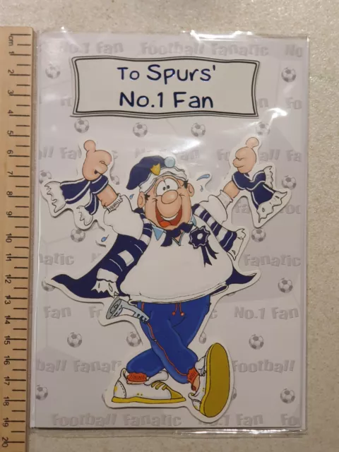 Spurs - football birthday card.  THFC Number 1 fan Tottenham Hotspur FC