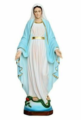 Statue Madonna Immaculate CM 60 IN Resin Empty With Eye Glass
