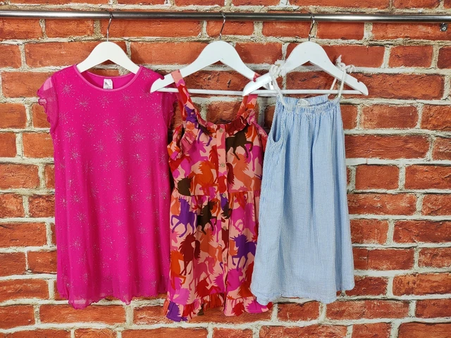 Girls Bundle Age 4-5 Years Next Bhs H&M Summer Dress Sparkle Unicorn Kids 110Cm