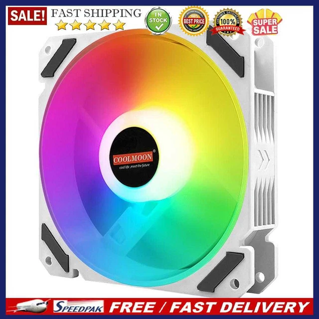 120MM PWM ARGB PC Case Fan 4 Pin Addressable RGB Cooling Fan for CPU