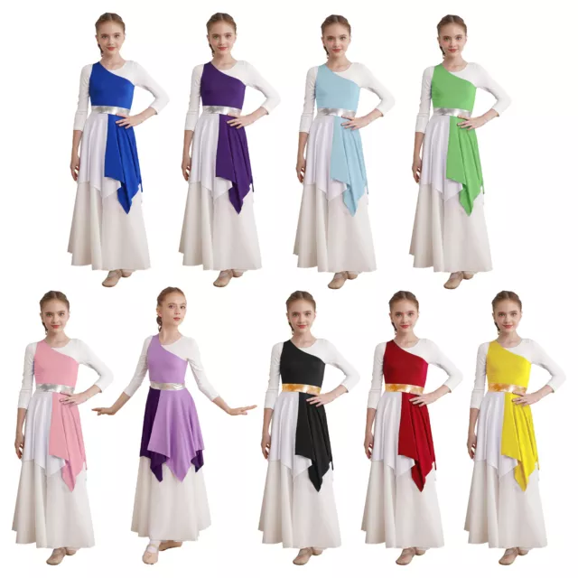 Kids Girls Dancewear Junior Maxi Party Dress Long Sundress Tunic Children Gown