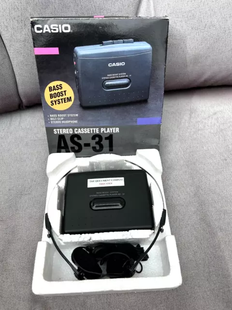 BOXED CASIO AS-31 PORTABLE TAPE STEREO CASSETTE PLAYER Walkman