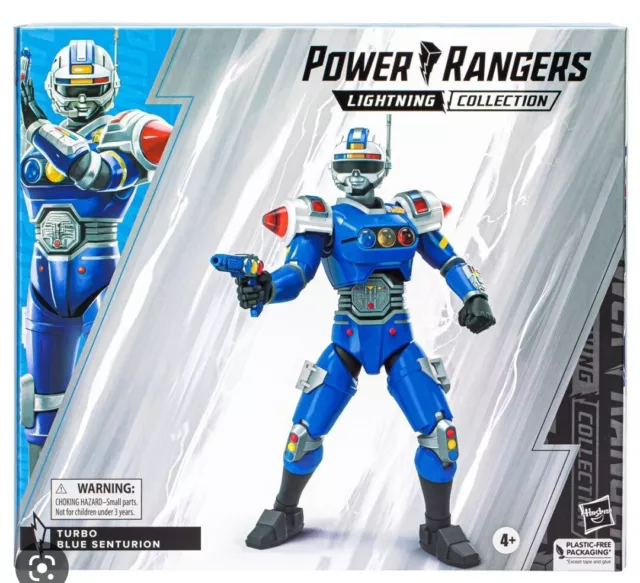 Power Rangers Lightning Collection Deluxe Turbo Blue Senturion 6" Action Figure