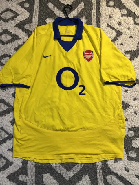 Arsenal 2003/04 Away Football Shirt Adult Mens Nike X Large