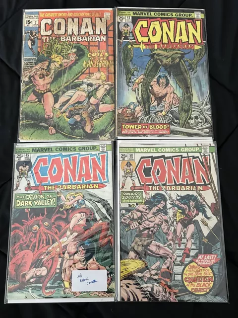 Conan The Barbarian Lot Marvel Comics Bronze Age - 76 Comics! See desc for issue 2