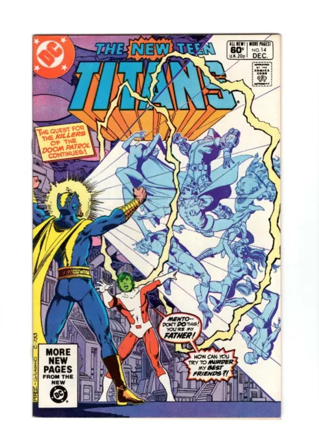 New Teen Titans #14 DC Comics 1981 Wolfman & Perez Doom Patrol Appearance Cyborg