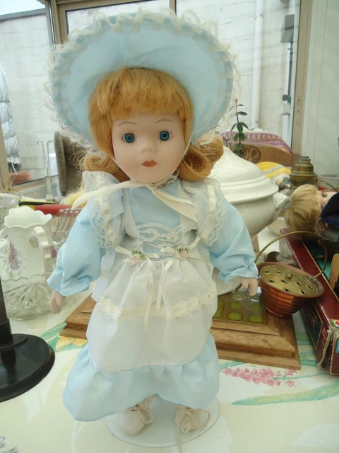 Poupée Migliorati 50 Cm - Blonde Aux Yeux Bleus, Vintage, Fabriquée En Italie