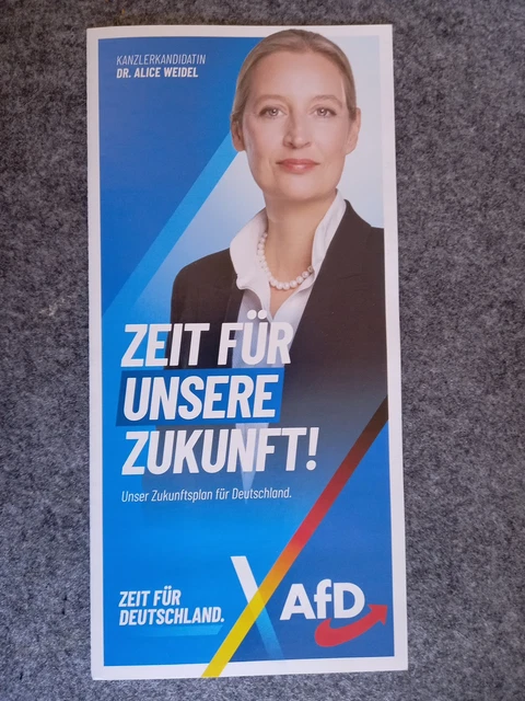 AFD - ALTERNATIVE für Deutschland, Zeit für unsere Zukunft! Faltblatt ...