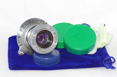 objectif L39 50mm pour télémétrique FED INDUSTAR-10 rentrant Leica TRÈS RARE PANCAKE 