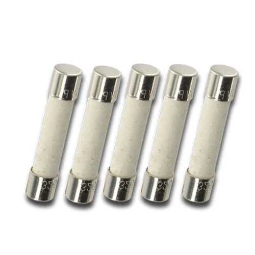 Pack of 5, T6A250V, T6A 250V, T6 250V Cartridge Ceramic Fuse 5X20mm (3/16 inch Pack of 5, T6A250V, T6A 250V, T6 250V Cartridge Ceramic Fuse 5X20mm (3/16 inch