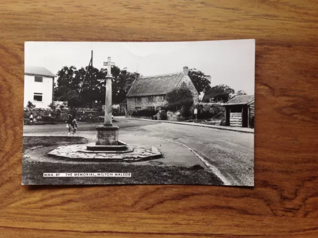 The Memorial , Milton Malsor  Northamptonshire Postcard RP. Free UK P&P