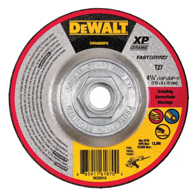 DeWalt DW8725H 6 X .045 X 5/8"-11 HP T1 Cutting Disc