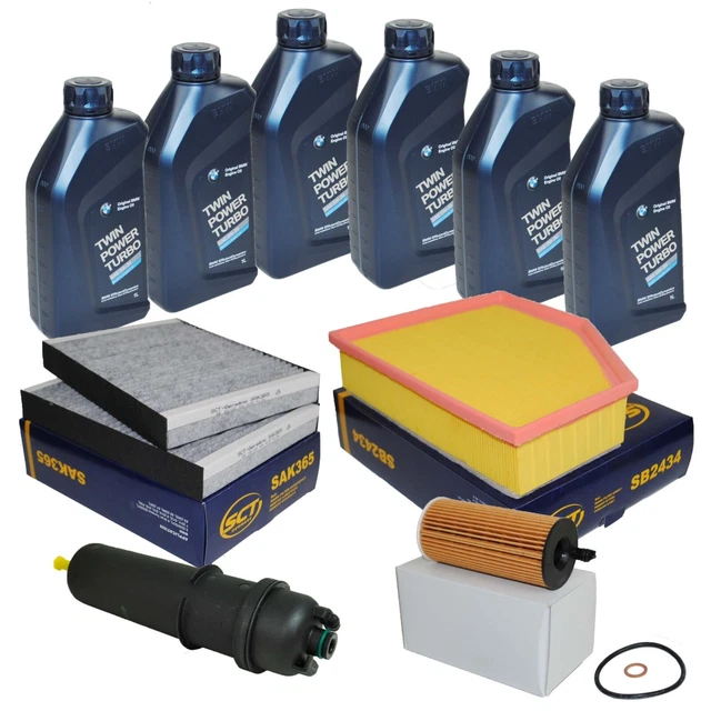 Inspección Filtros Bmw 5 F10 F11 F07 Aire Aceite Pollen Inspektionspaket Filterset Für BMW 5er F10 F11 518d 520d 525d 7L Kit 3 Piezas Filtros BMW