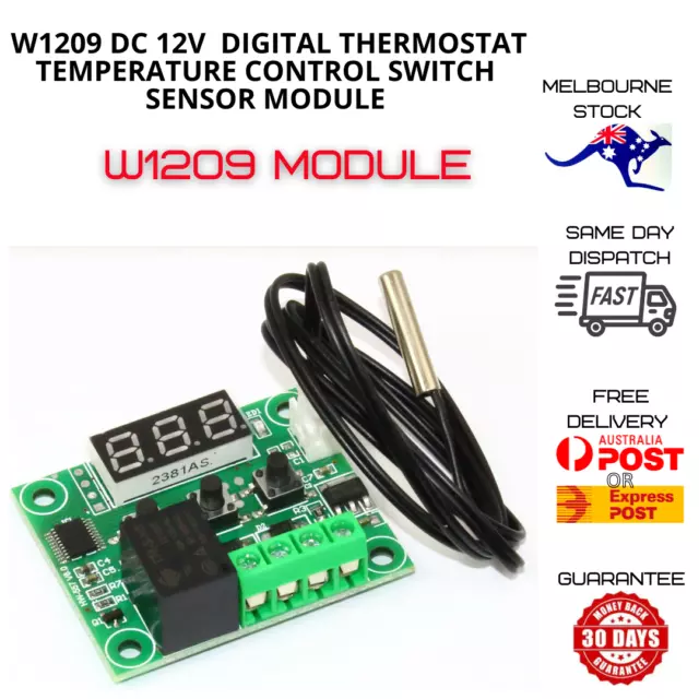 W1209 DC 12V LED Digital Thermostat Temperature Control Thermometer