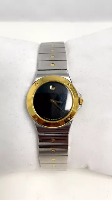 Movado Museum 26MM SS Black Dial Two-Tone Women's Watch 81-36-816.02
