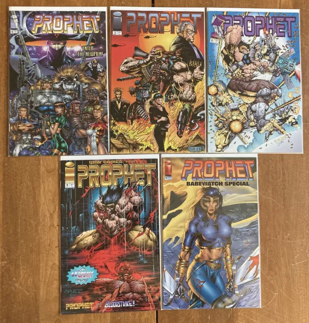 Prophet #4-6, #8, & #1 Babewatch Special 1994 Lot of 5 Image Comics- NM - B&B