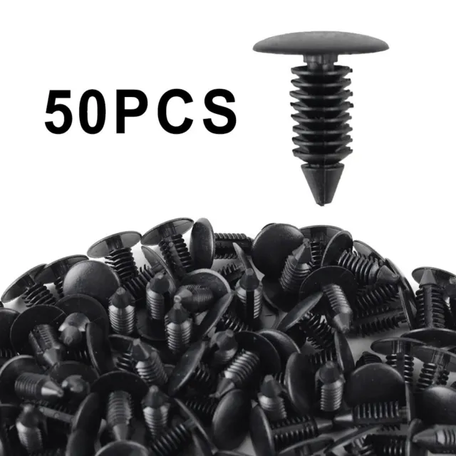 Conveniente confezione da 50 pz clip pin rivetto in plastica foro 8 mm per clip